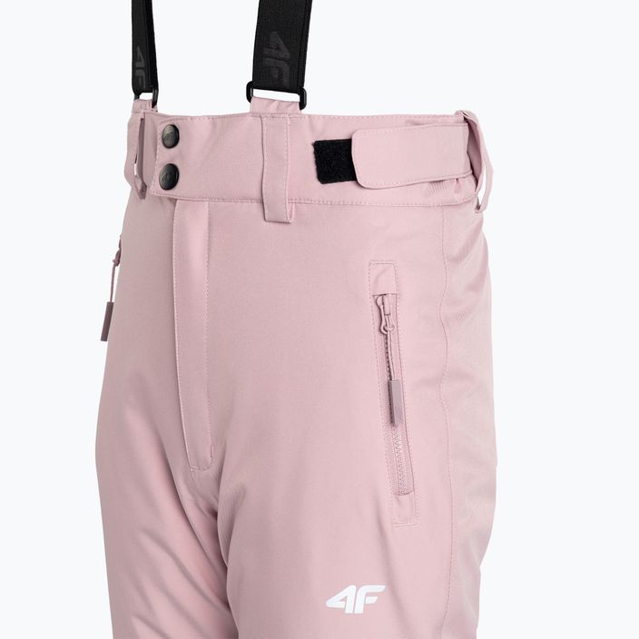 Detské lyžiarske nohavice 4F ružové HJZ22-JSPDN001 5