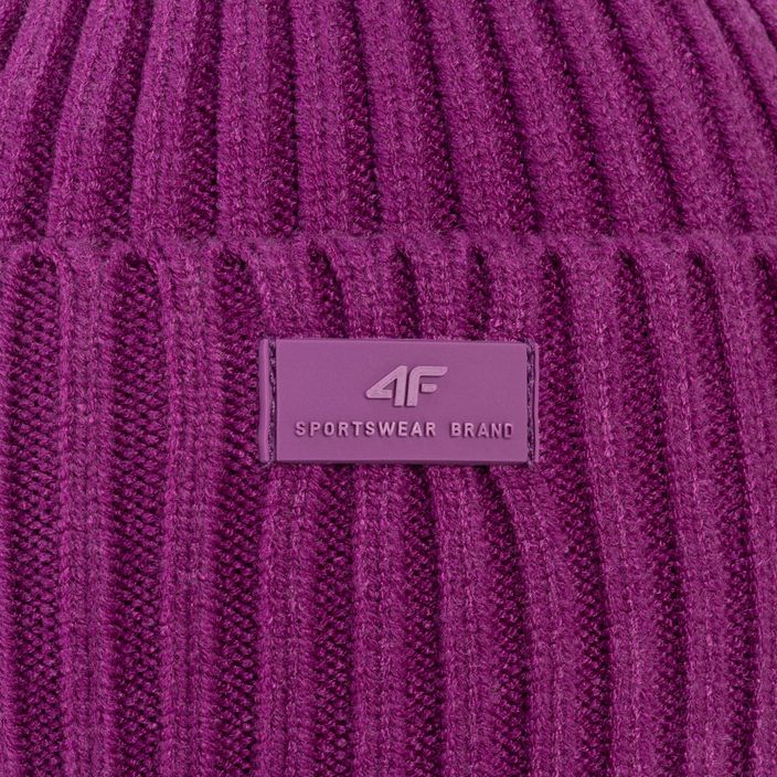 Dámska zimná čiapka 4F fialová H4Z22-CAD004 4