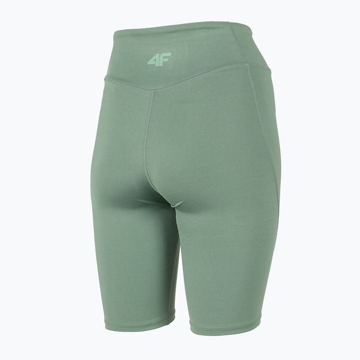 Dámske šortky na jogu 4F zelené H4Z22-SKDF012 green 4