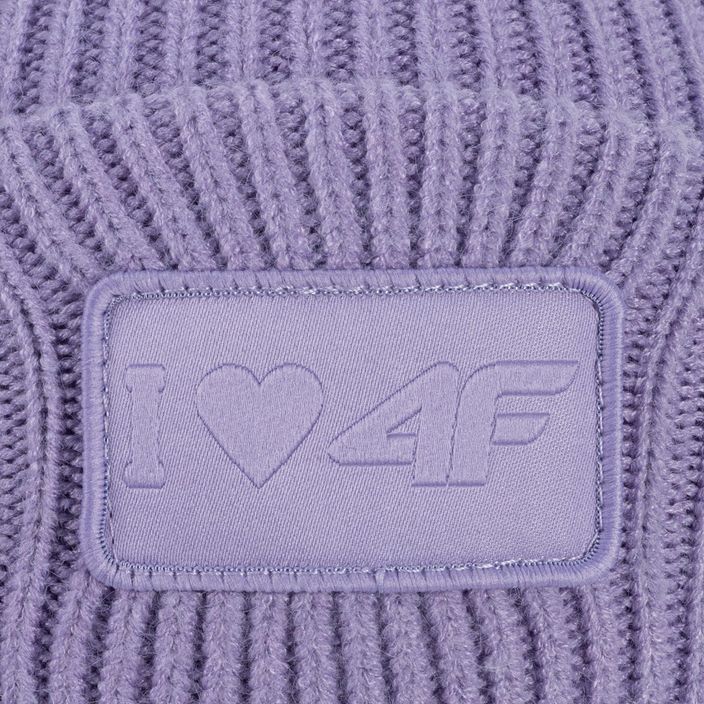 Detská zimná čiapka 4F fialová HJZ22-JCAD003 4