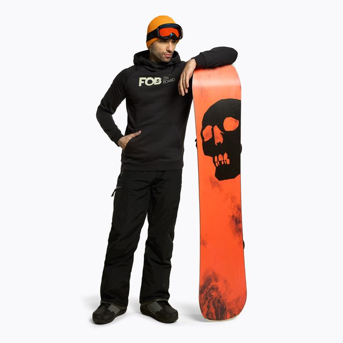 Pánska snowboardová mikina 4F graphite H4Z22-BLM021 2