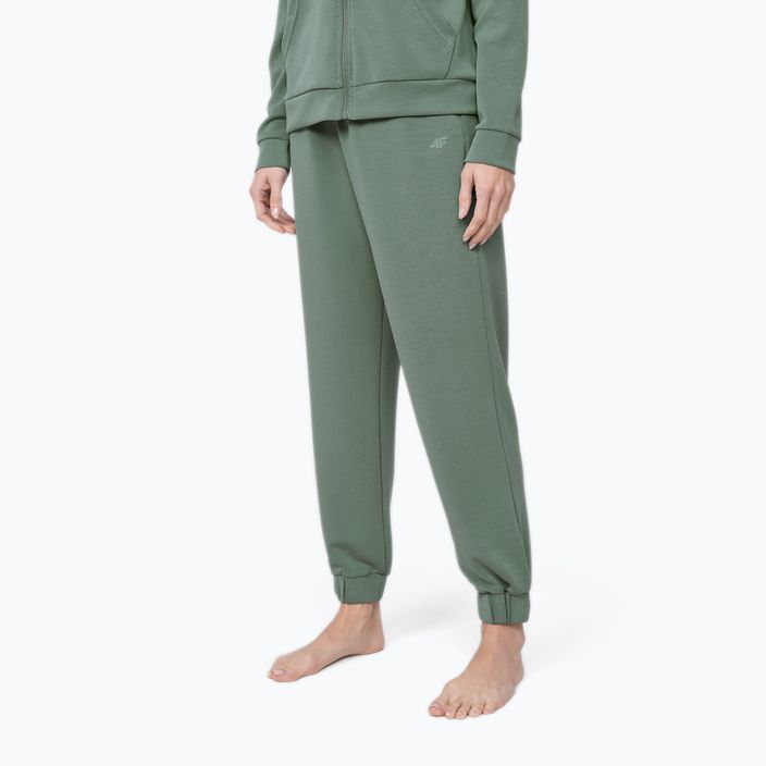 Dámske nohavice na jogu 4F zelené H4Z22-SPDD022