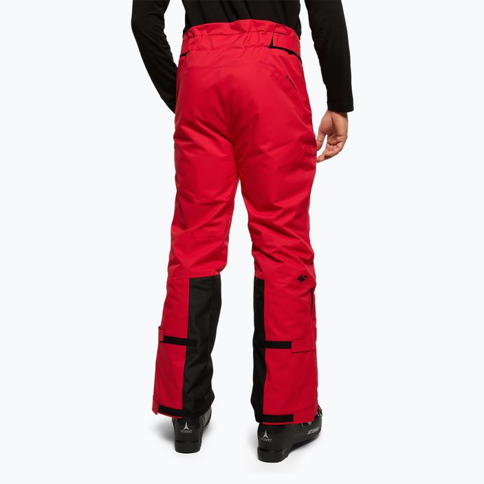 Pánske lyžiarske nohavice 4F červené H4Z22-SPMN006 3