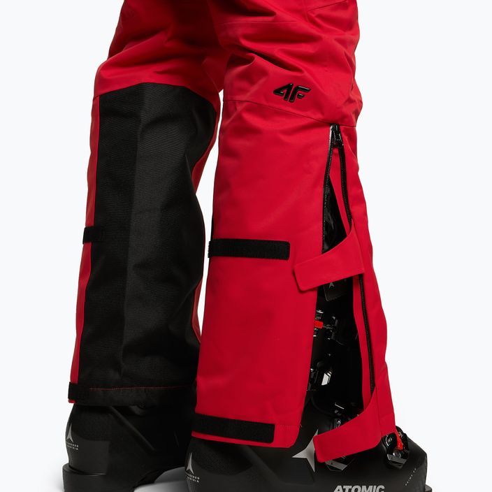 Pánske lyžiarske nohavice 4F červené H4Z22-SPMN006 5