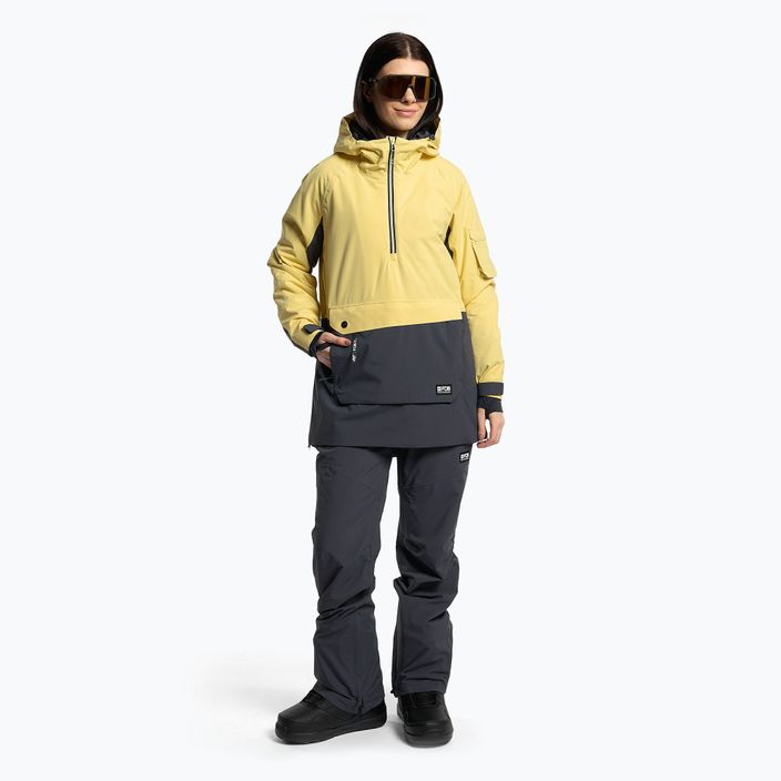 Dámska snowboardová bunda 4F žltá H4Z22-KUDS003 2