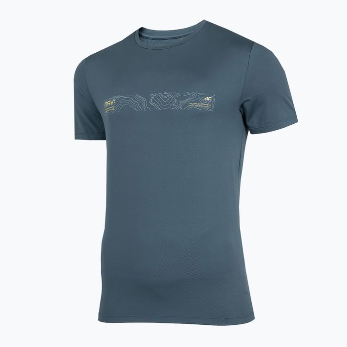 Pánske trekingové tričko 4F námornícka modrá H4Z22-TSM019 2