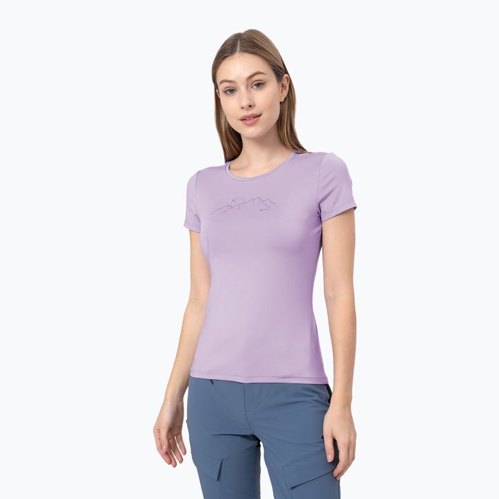 Dámske trekingové tričko 4F fialové H4Z22-TSD016