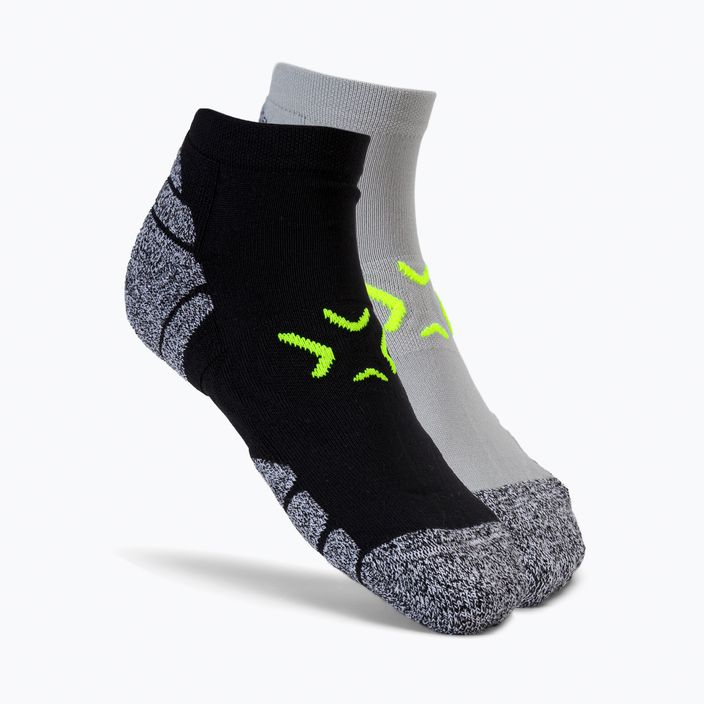 Pánske tréningové ponožky 4F šedo-zelené H4Z22-SOM001