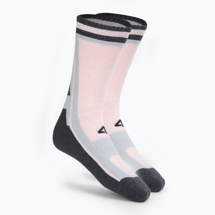 4F trekingové ponožky ružové H4Z22-SOUT001