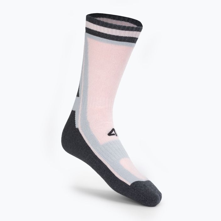 4F trekingové ponožky ružové H4Z22-SOUT001 2