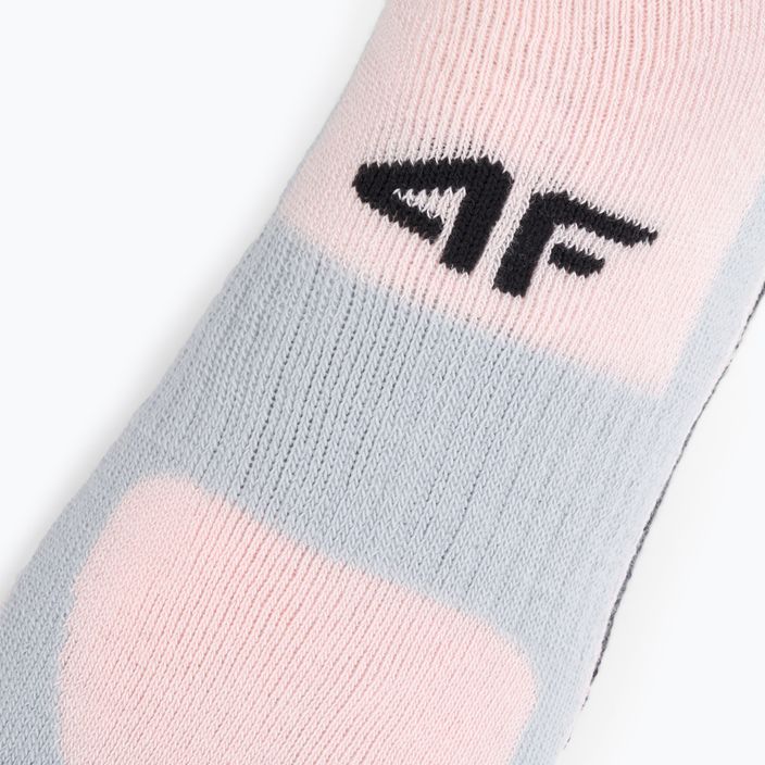 4F trekingové ponožky ružové H4Z22-SOUT001 4