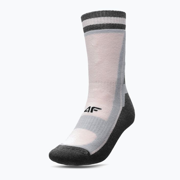 4F trekingové ponožky ružové H4Z22-SOUT001 5