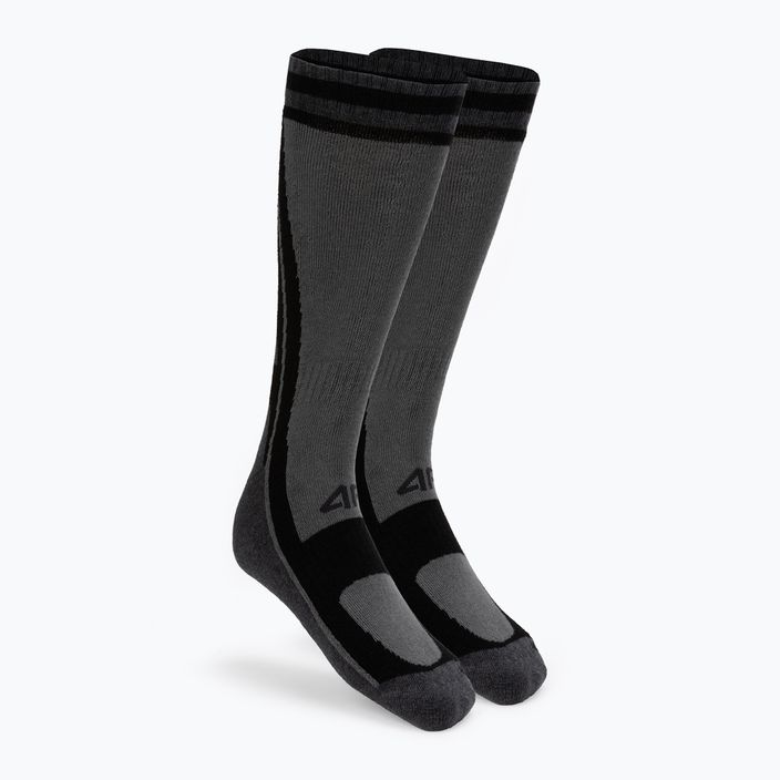 4F trekingové ponožky sivé H4Z22-SOUT002