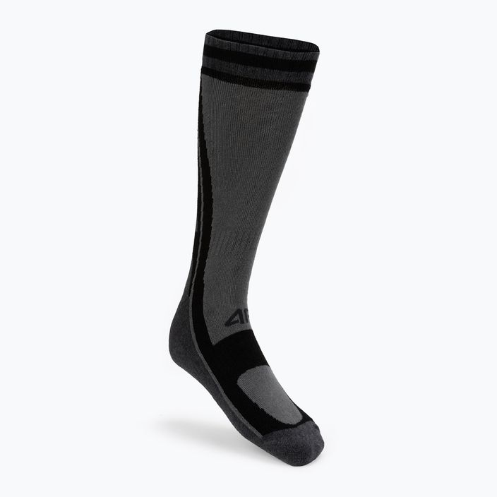 4F trekingové ponožky sivé H4Z22-SOUT002 2
