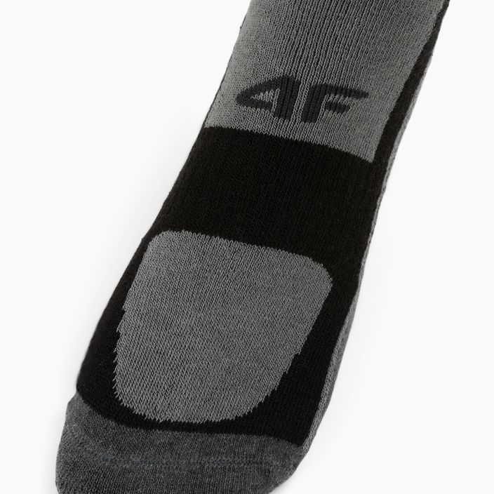4F trekingové ponožky sivé H4Z22-SOUT002 4