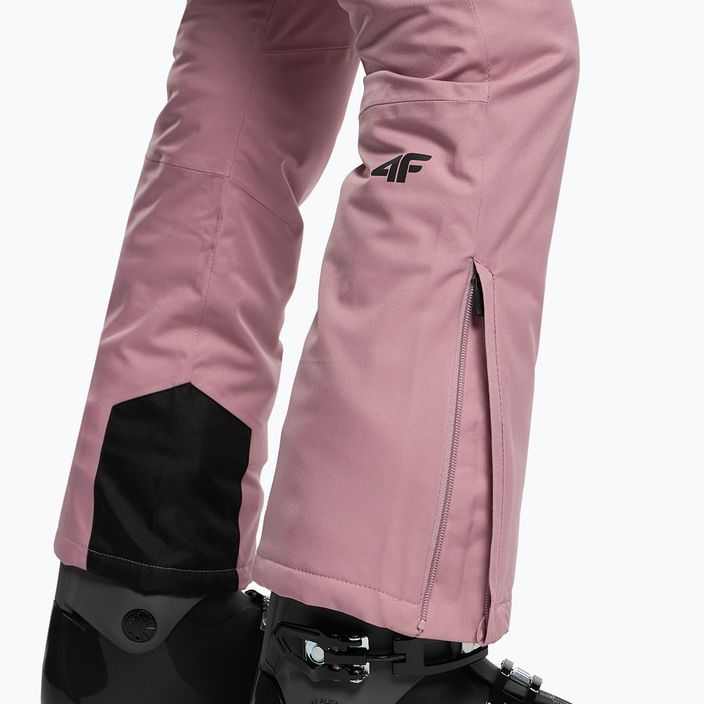 Dámske lyžiarske nohavice 4F ružové H4Z22-SPDN002 4