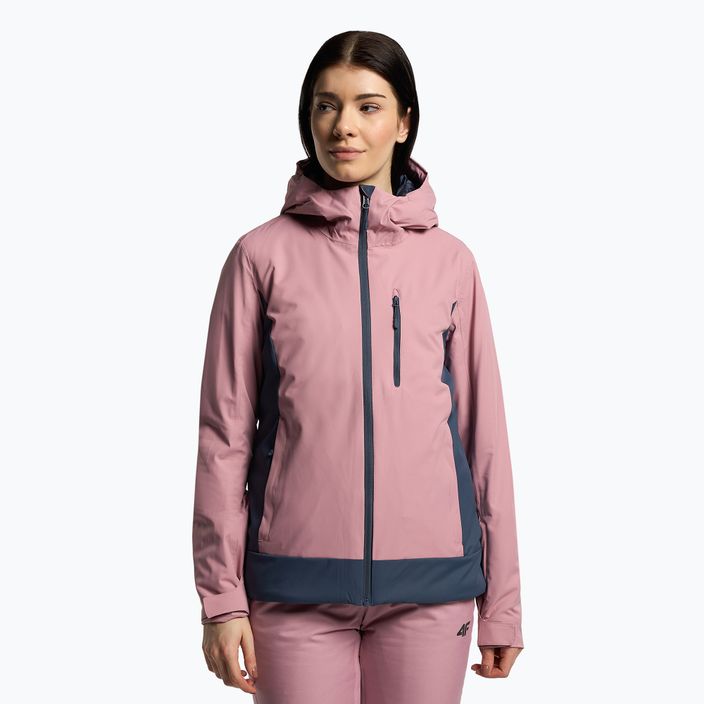Dámska lyžiarska bunda 4F pink H4Z22-KUDN002