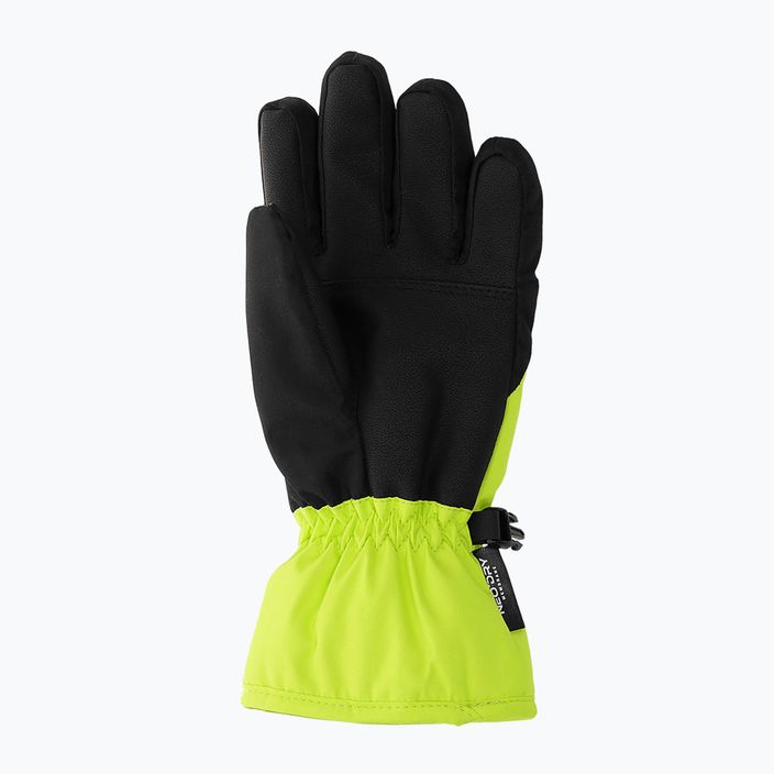 Detské lyžiarske rukavice 4F zeleno-čierne 4FJAW22AFGLM038 7
