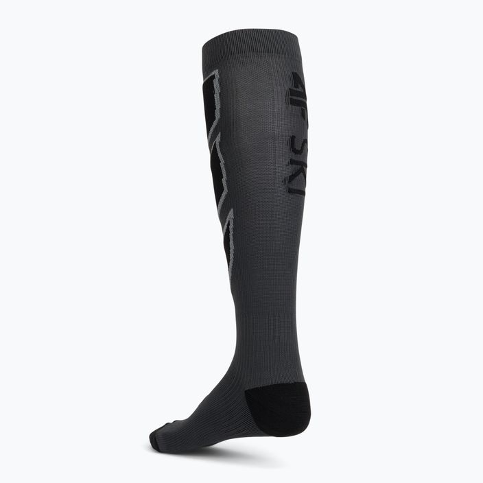 Pánske lyžiarske ponožky 4F sivé 4FAW22UFSOM030 2