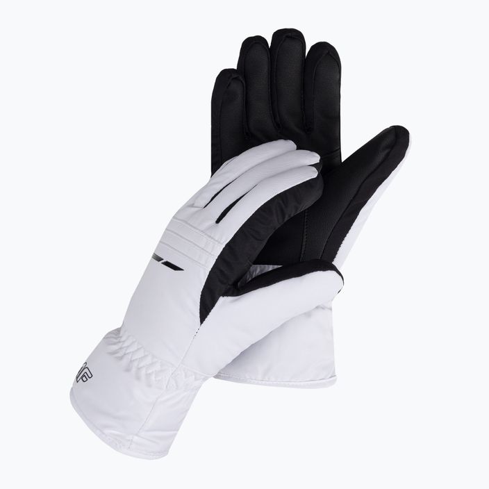 Dámske lyžiarske rukavice 4F biele H4Z22-RED002