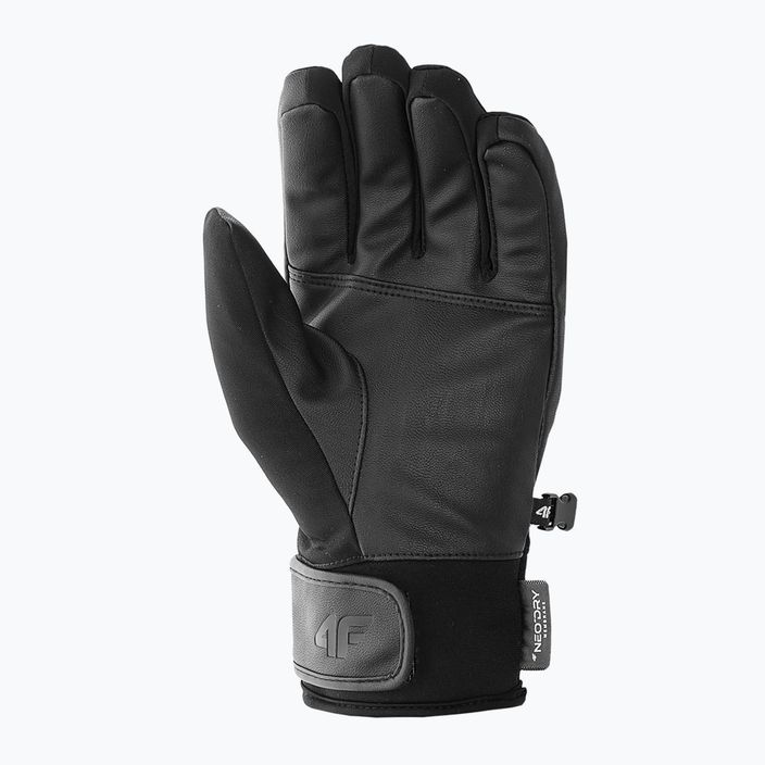 Pánske lyžiarske rukavice 4F sivé H4Z22-REM003 8