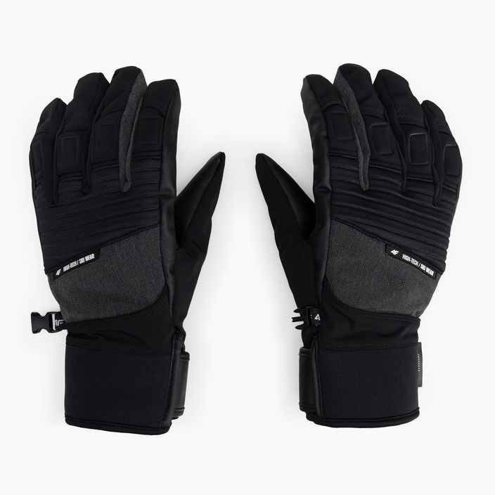 Pánske lyžiarske rukavice 4F sivé H4Z22-REM003 3