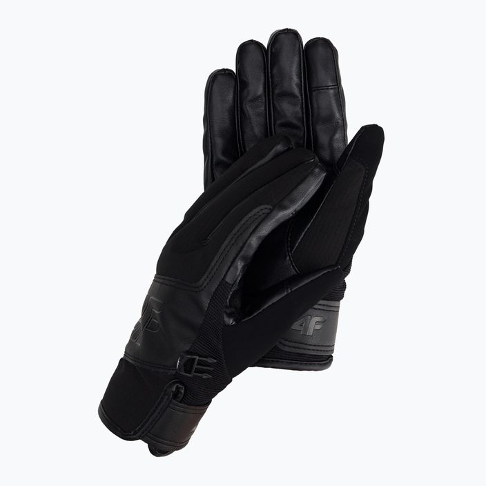 Pánske lyžiarske rukavice 4F čierne H4Z22-REM004