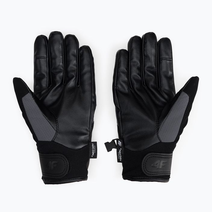 Pánske lyžiarske rukavice 4F sivé H4Z22-REM004 2