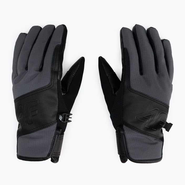 Pánske lyžiarske rukavice 4F sivé H4Z22-REM004 3