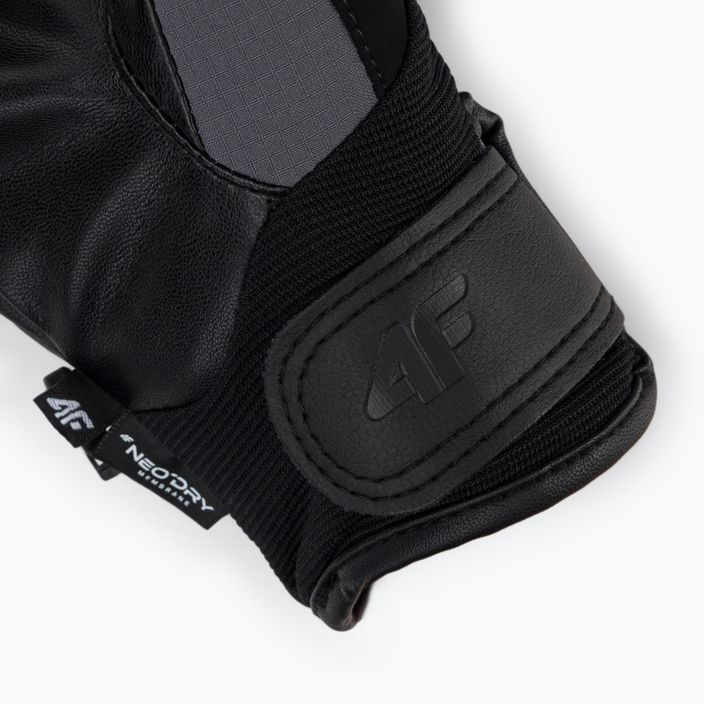 Pánske lyžiarske rukavice 4F sivé H4Z22-REM004 5