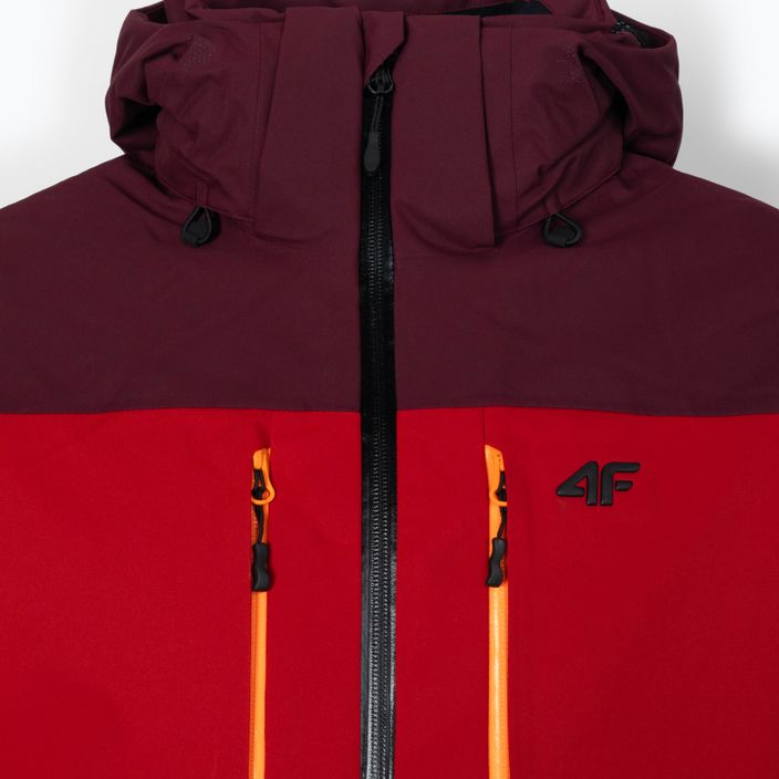 Pánska lyžiarska bunda 4F červená H4Z21-KUMN014 16