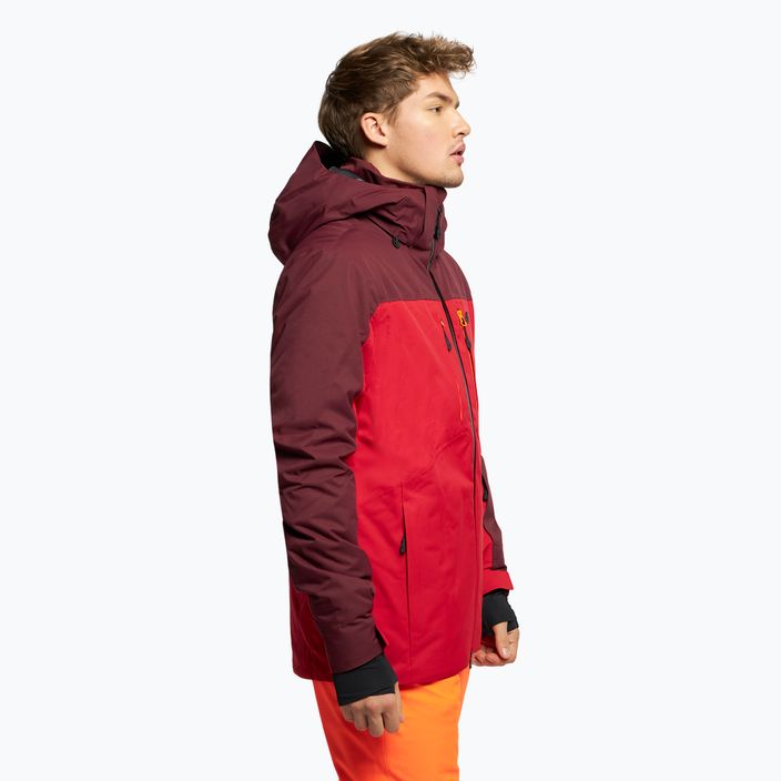 Pánska lyžiarska bunda 4F červená H4Z21-KUMN014 3
