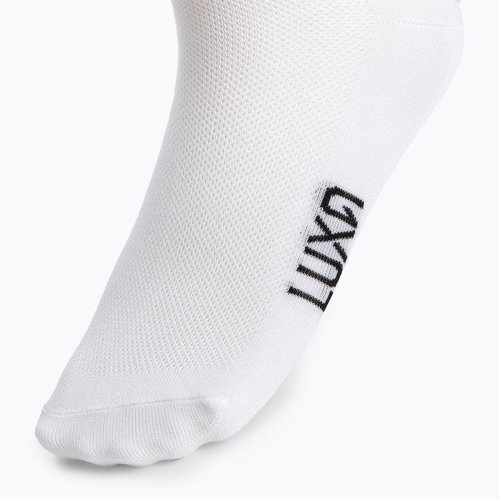 LUXA Night biele ponožky na bicykel LUHES04S 4
