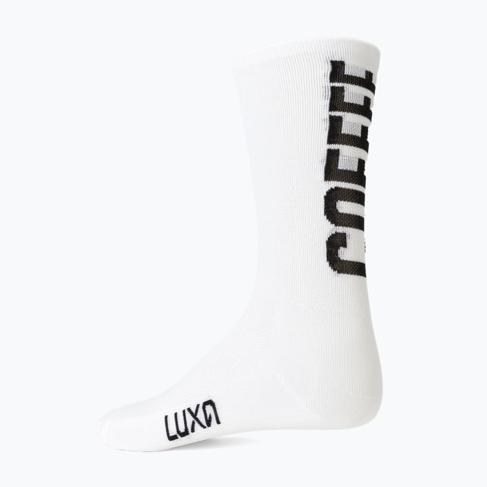 LUXA Coffee Ride cyklistické ponožky biele LAM21SCRWS1 4