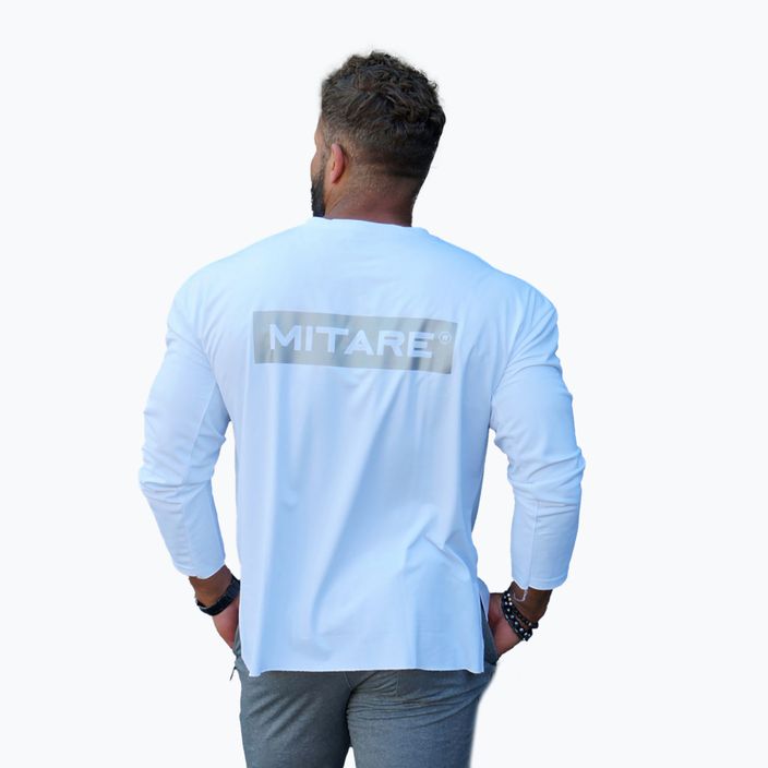 Pánske tréningové tričko s dlhým rukávom MITARE PRO white K101 9