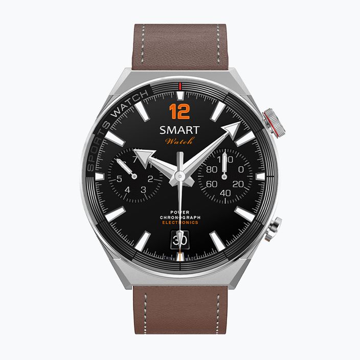 Hodinky Watchmark Maverick silver/brown 3