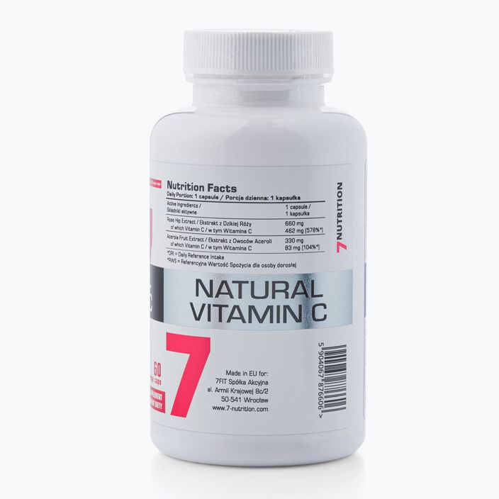 Vitamín C 7Nutrition prírodný vitamín C 60 kapsúl NU7876606 3
