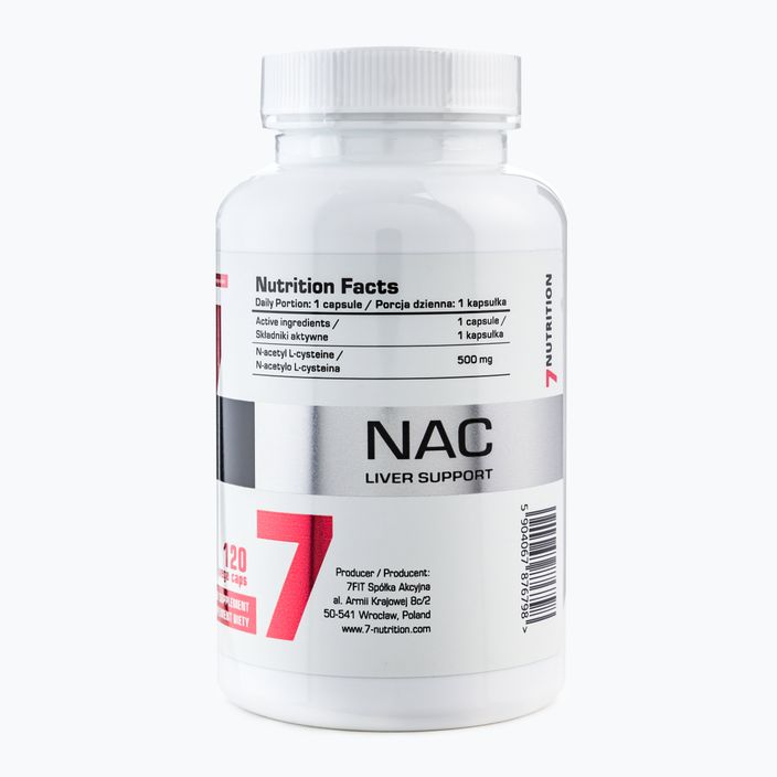 Doplnok stravy 7Nutrition NAC 500 mg 120 kapsúl NU7876798 3