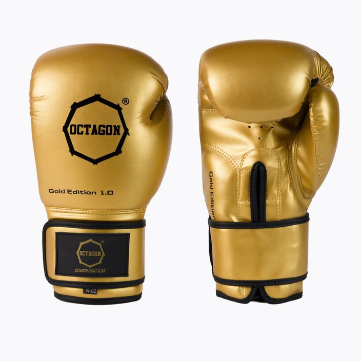 Oktagon Gold Edition 1.0 zlaté boxerské rukavice 3