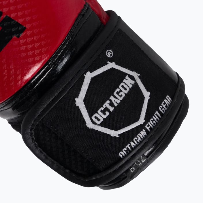 Červené detské boxerské rukavice Octagon Carbon 5