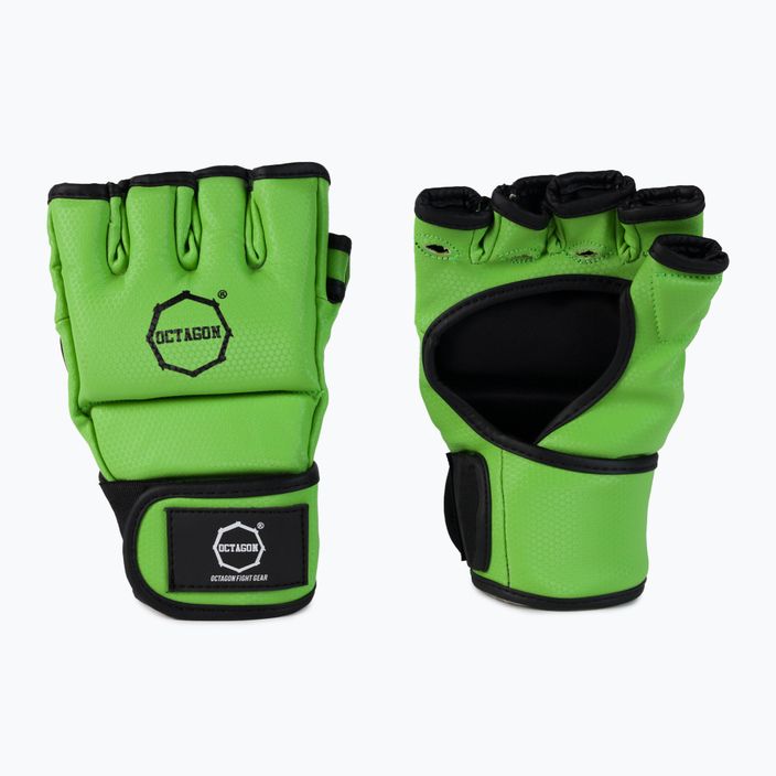 Kevlarové grapplingové rukavice MMA Octagon zelené 2