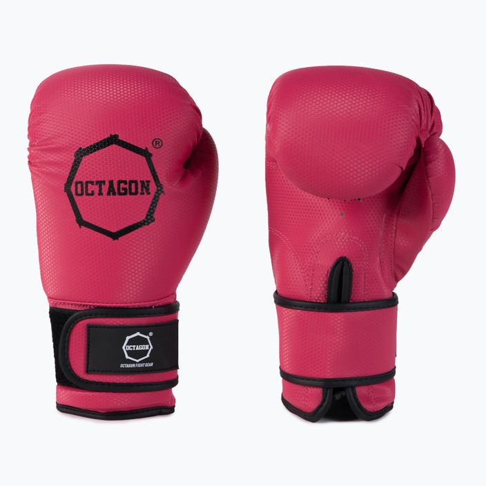 Ružové dámske boxerské rukavice Octagon Kevlar 3