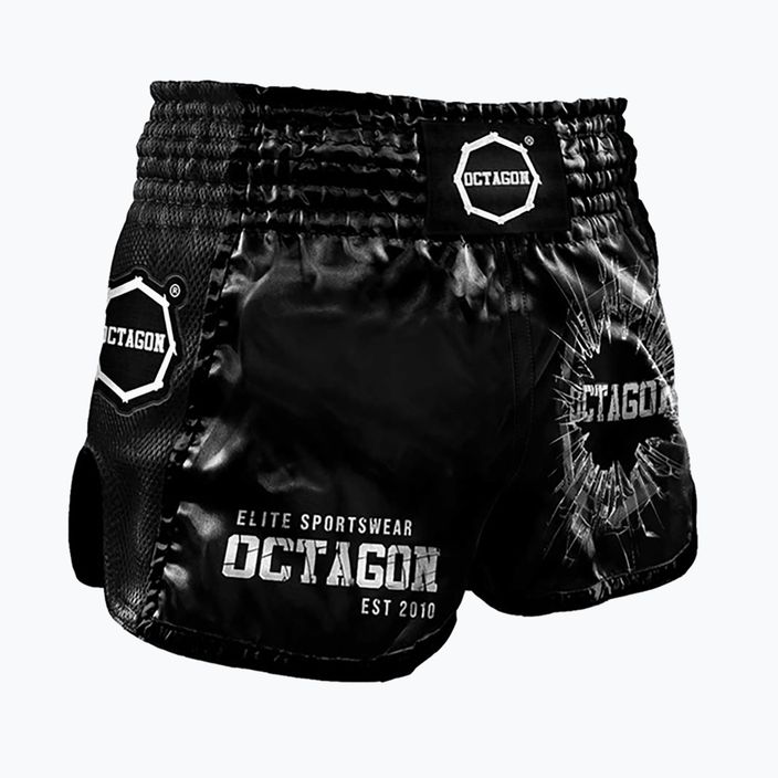 Octagon Crushed 2 Muay Thai pánske tréningové šortky čierne