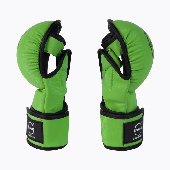 Kevlarové grapplingové MMA sparringové rukavice Octagon zelené 4