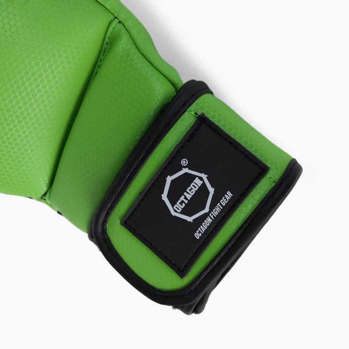 Kevlarové grapplingové MMA sparringové rukavice Octagon zelené 5