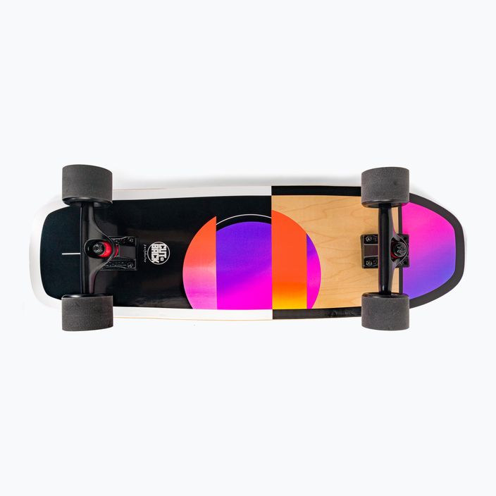 Surfskate skateboard Cutback Techno Wave 32" čierny a farebný CUT-SUR-TWA