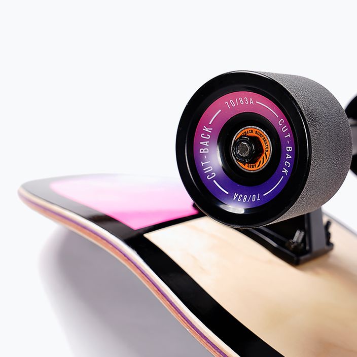 Surfskate skateboard Cutback Techno Wave 32" čierny a farebný CUT-SUR-TWA 10
