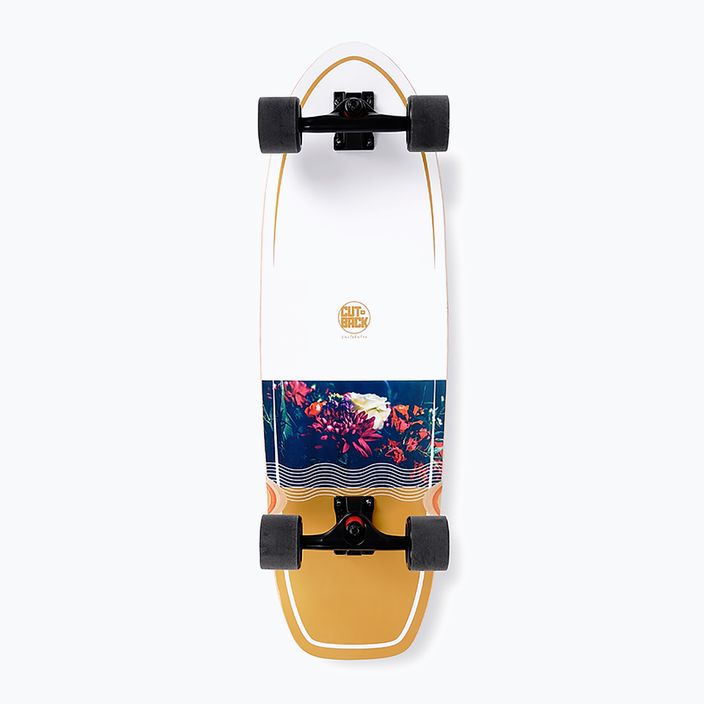 Surfskate skateboard Cutback Golden Wave 34" biely a farebný CUT-SUR-GWA 7