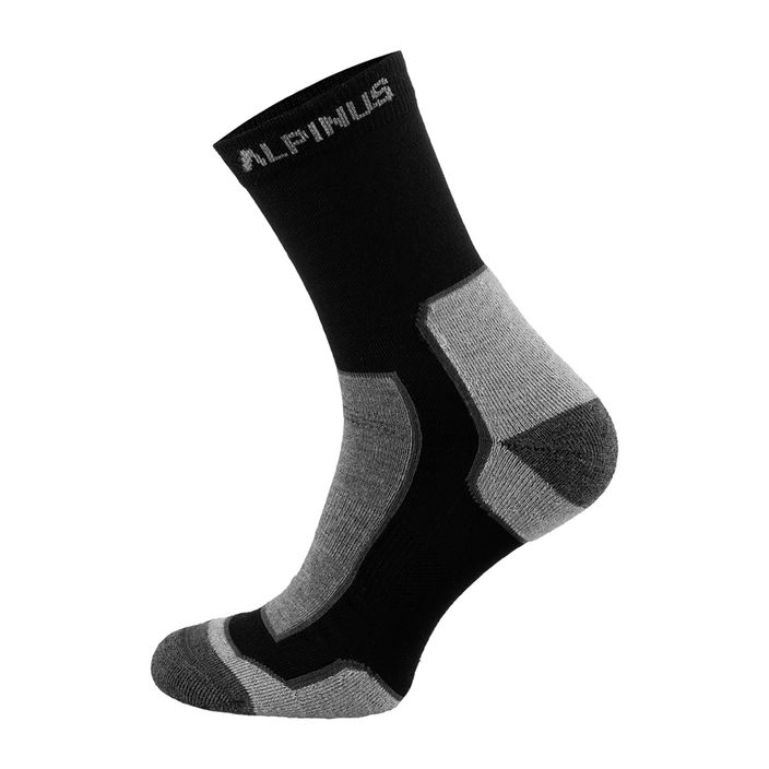 Alpinus Sveg šedé/čierne trekingové ponožky 2