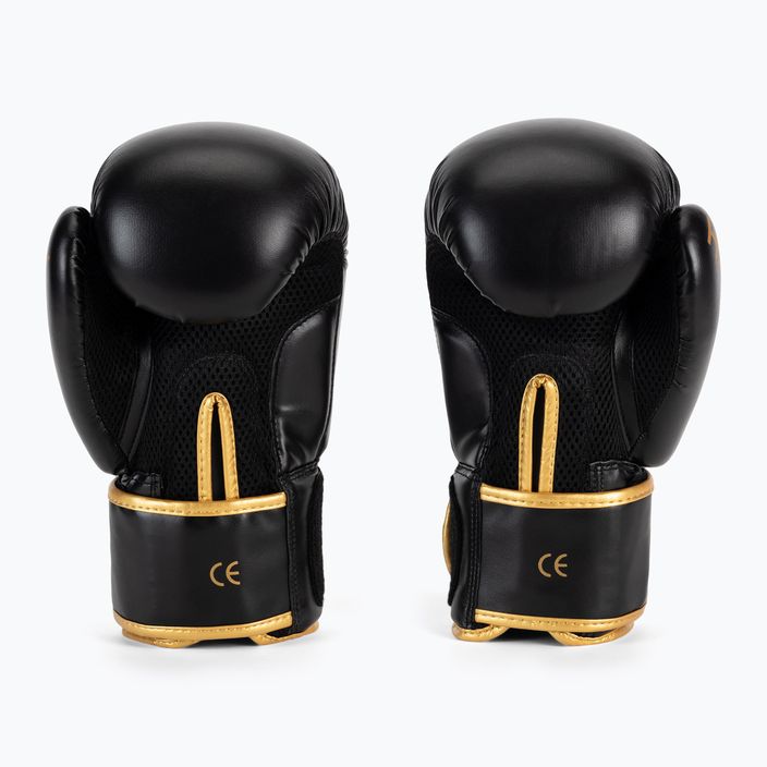 Boxerské rukavice DBX BUSHIDO "HAWK" Active Clima čierna a zlatá B-2v17 2